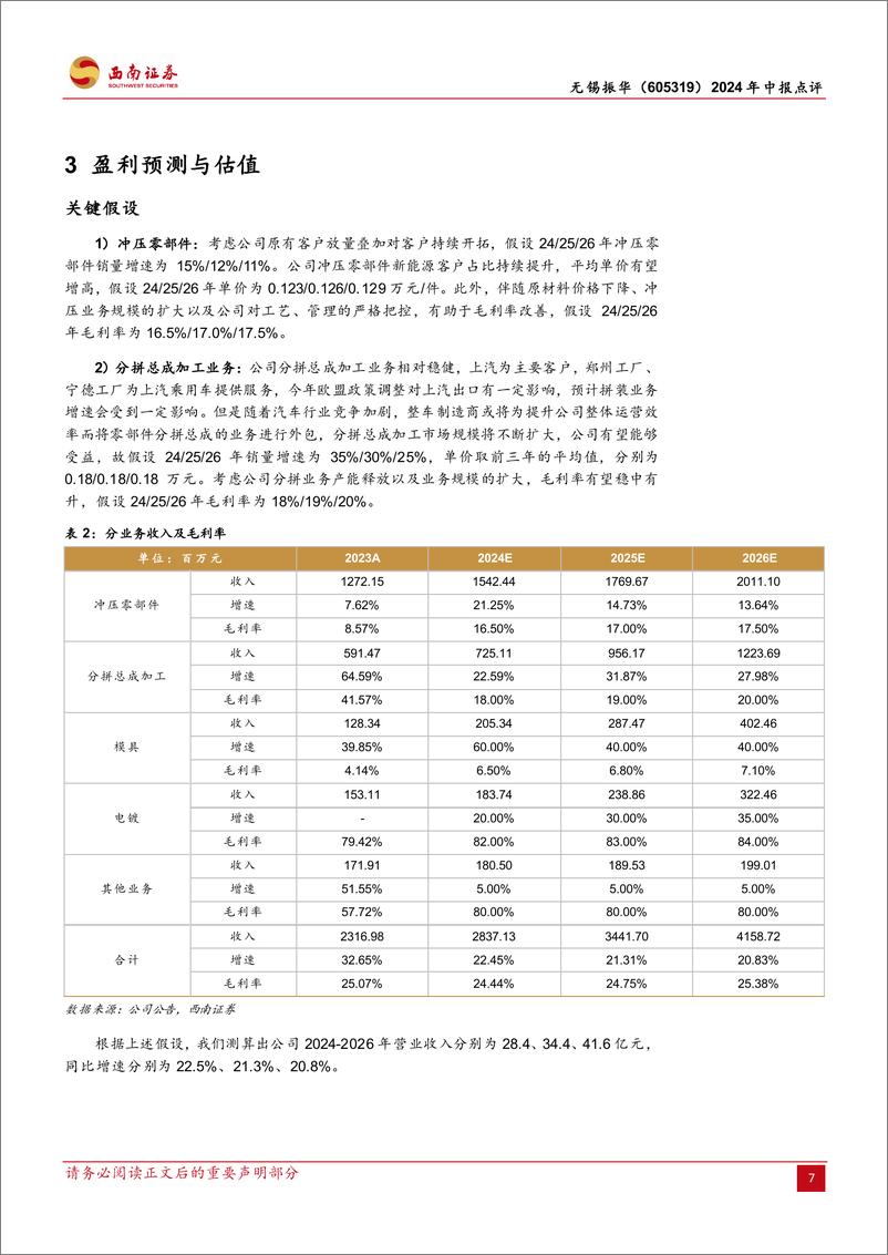 《无锡振华(605319)2024年中报点评：前期布局迎花开，内外兼修助成长-240821-西南证券-12页》 - 第7页预览图