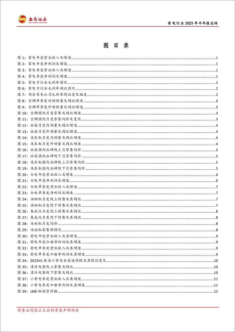 《家电行业2023年半年报总结：内外销需求回暖，盈利加速修复-20230905-西南证券-21页》 - 第4页预览图