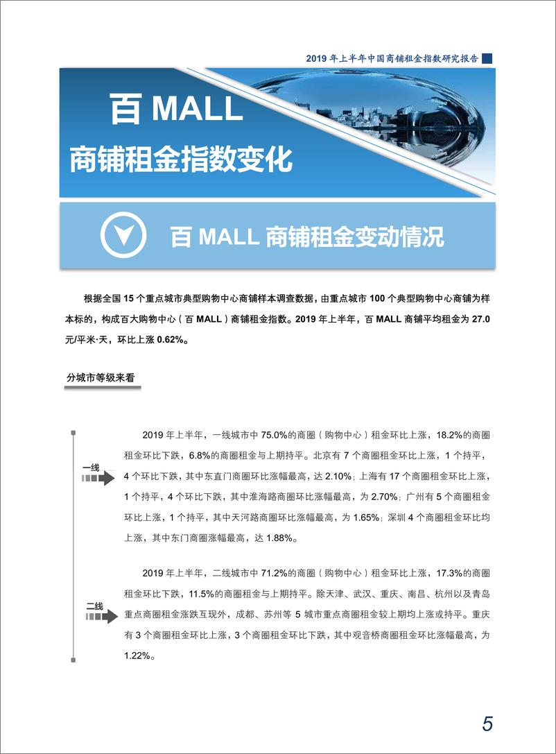 《中指-2019年上半年中国商铺租金指数研究报告-2019.7-35页》 - 第8页预览图