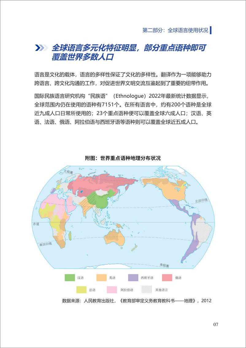 《2023全球翻译及语言服务行业发展报告》 - 第7页预览图