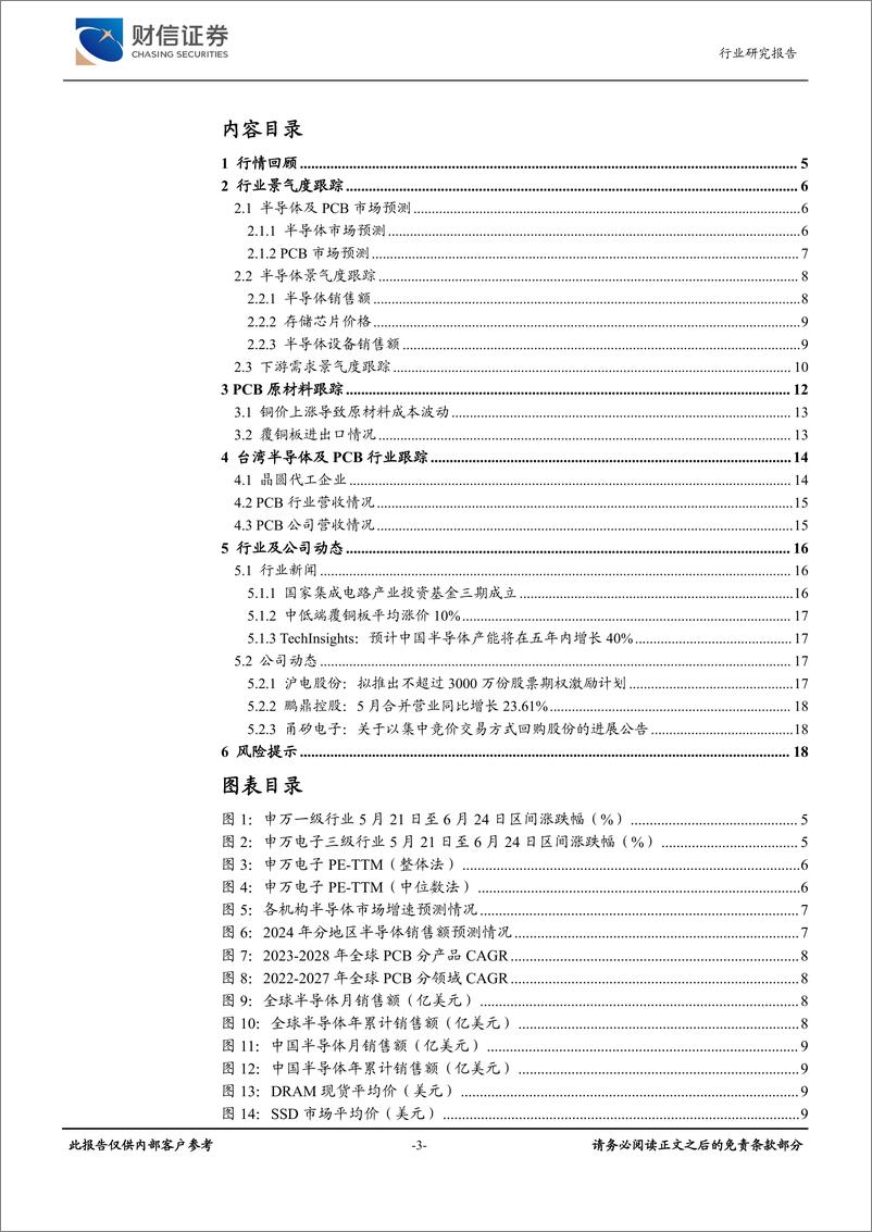 《电子行业月度点评：半导体设备销售额高增，国产替代有望提速-240624-财信证券-19页》 - 第3页预览图