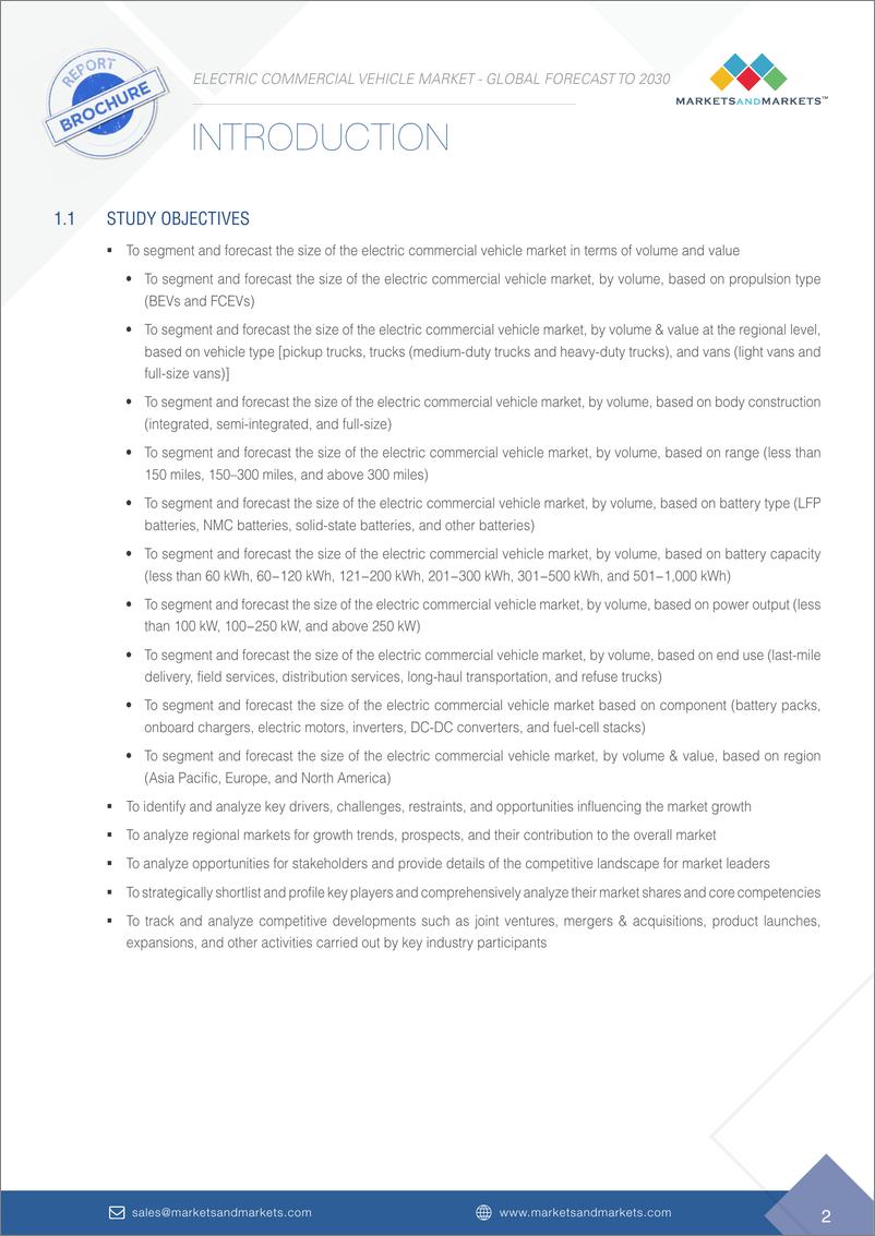 《全球电动商用车市场预测2030》 - 第2页预览图