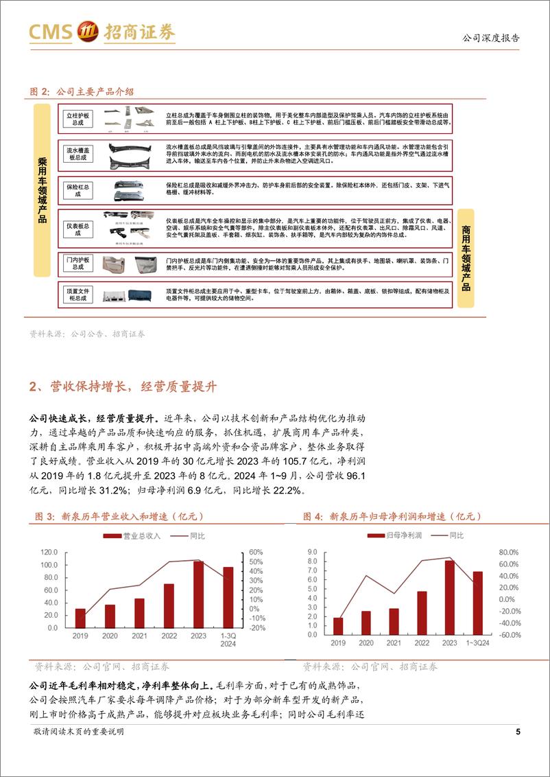 《新泉股份(603179)内饰领域龙头企业，未来前景发展广阔-241229-招商证券-12页》 - 第5页预览图