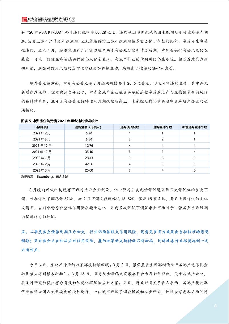 《东方金诚-2022年3月地产债运行情况报告-9页》 - 第7页预览图