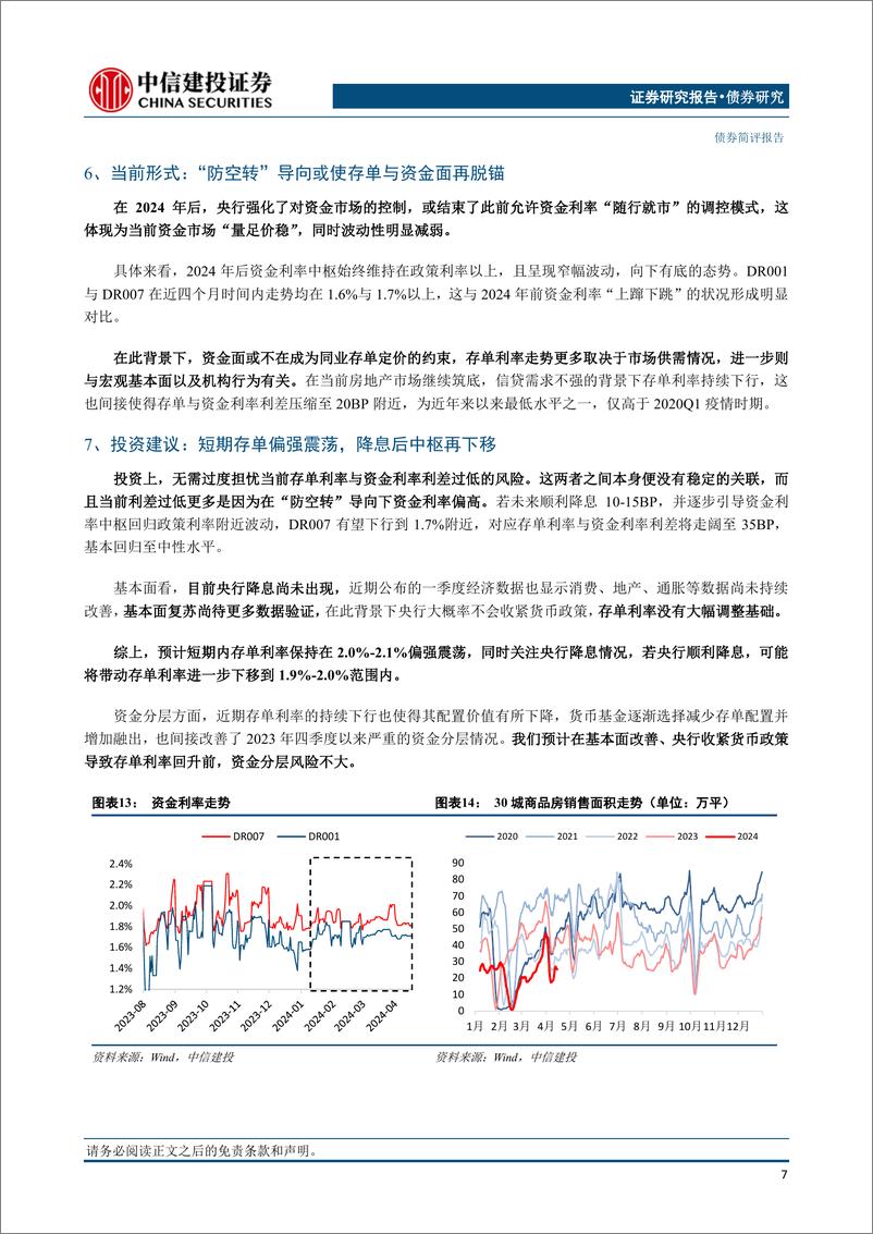 《兼论货币市场利率定价逻辑：资金面与存单利率没有严格决定关系-240426-中信建投-11页》 - 第8页预览图