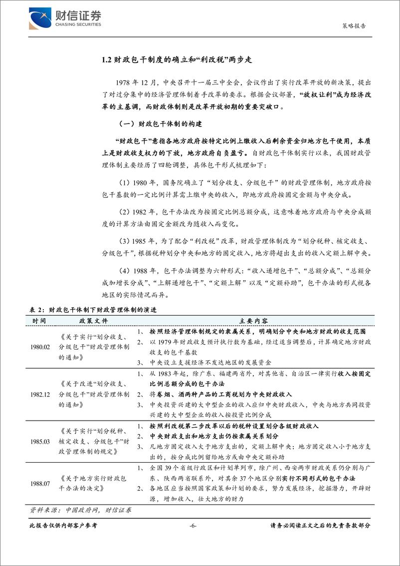 《财信证券-财税体制改革专题报告-一-_以史为鉴_财政体制改革的逻辑及方向》 - 第6页预览图