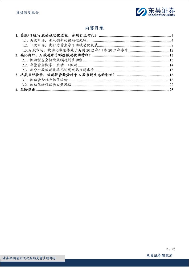 《策略深度报告：被动投资系列(二)，被动化浪潮下的A股，从美／日市场看未来趋势-250112-东吴证券-26页》 - 第2页预览图