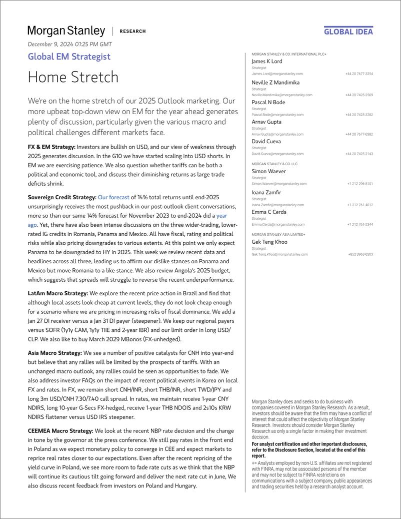 《Morgan Stanley Fixed-Global EM Strategist Home Stretch-112096754》 - 第1页预览图