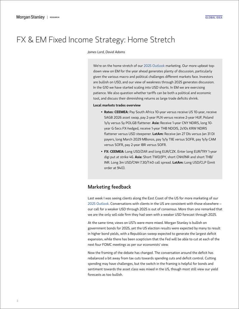 《Morgan Stanley Fixed-Global EM Strategist Home Stretch-112096754》 - 第2页预览图