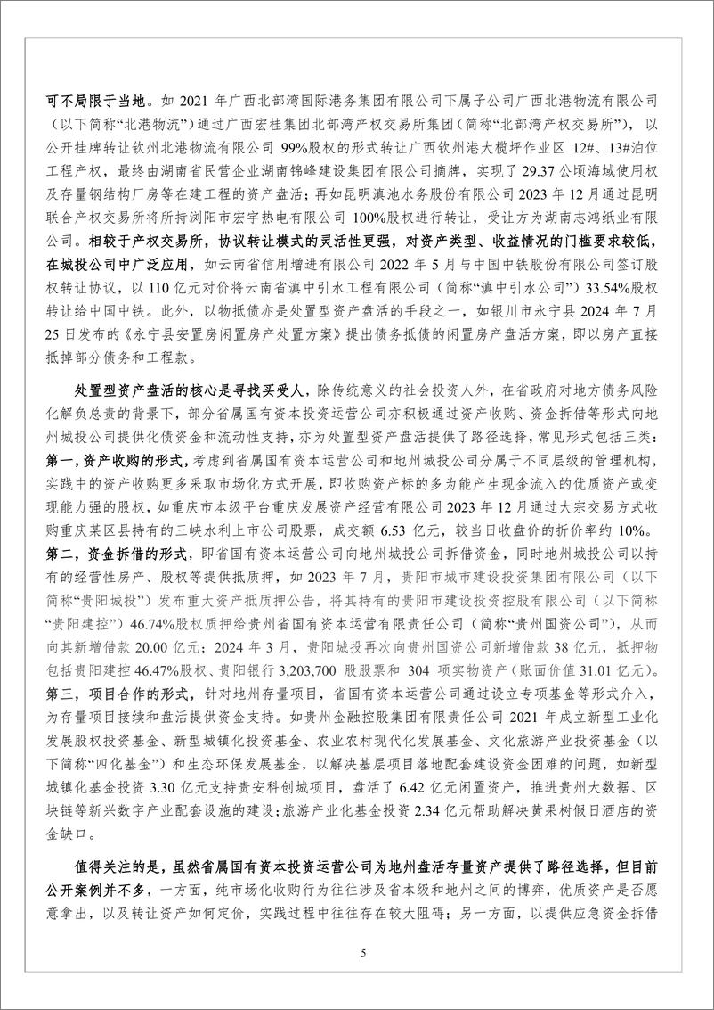 《基础设施投融资行业-砥砺前行：城投公司如何参与存量资产盘活-中诚信国际-241218-31页》 - 第5页预览图