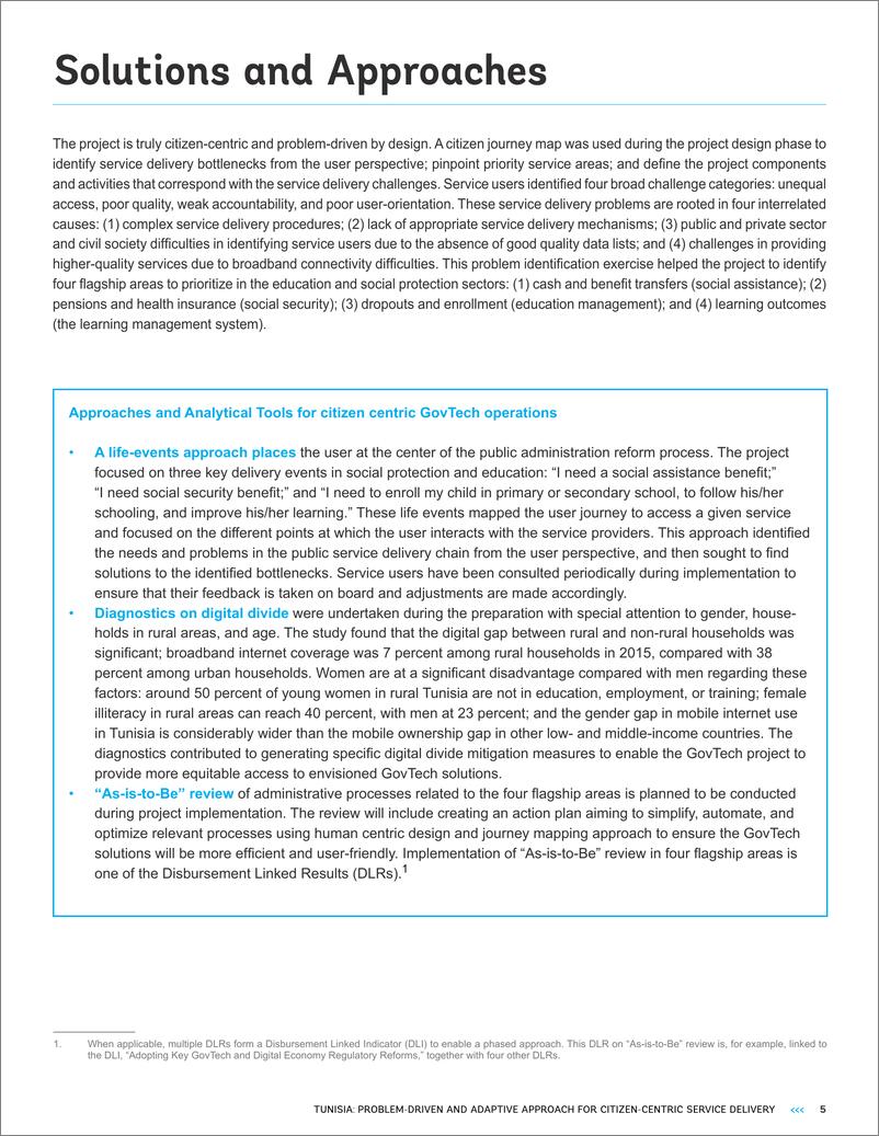 《世界银行-突尼斯：以公民为中心提供服务的问题驱动和适应性方法（英）-2024-12页》 - 第5页预览图