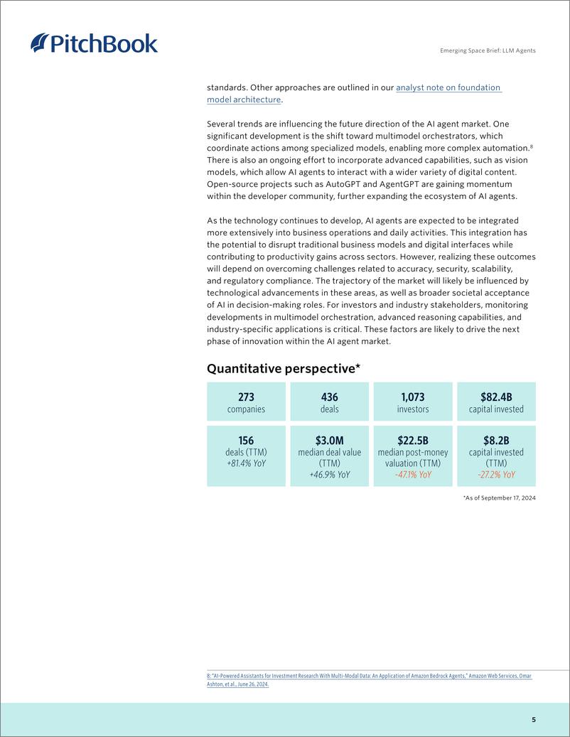 《PitchBook-新兴空间简报：LLM代理（英）-2024-8页》 - 第5页预览图