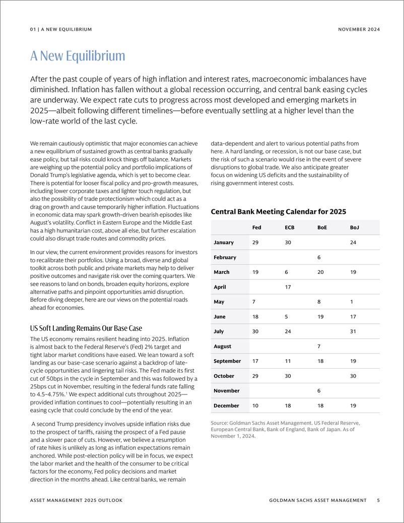 《高盛_2025年资产管理展望报告-重新校准的理由_英文版_》 - 第5页预览图