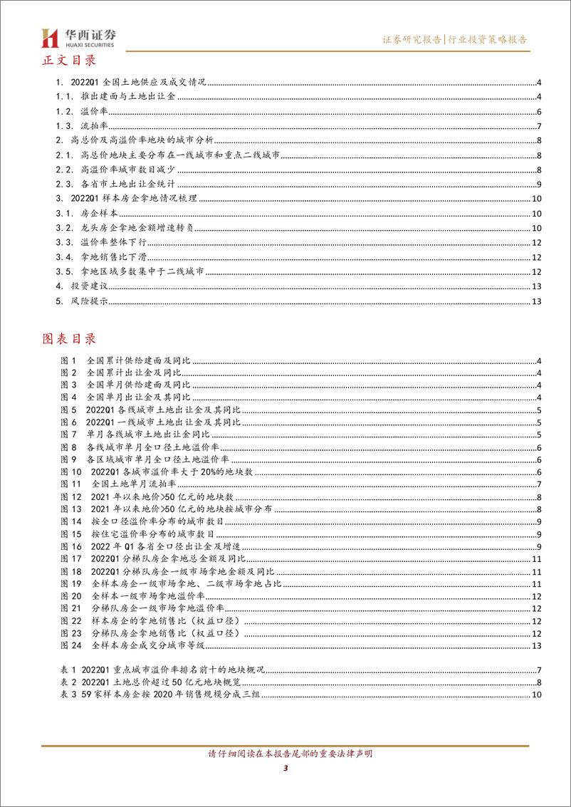 《房地产行业从拿地数据看2022Q1各城市与房企变化：土地市场依旧偏冷，各房企战略如何变化？-20220421-华西证券-15页》 - 第4页预览图