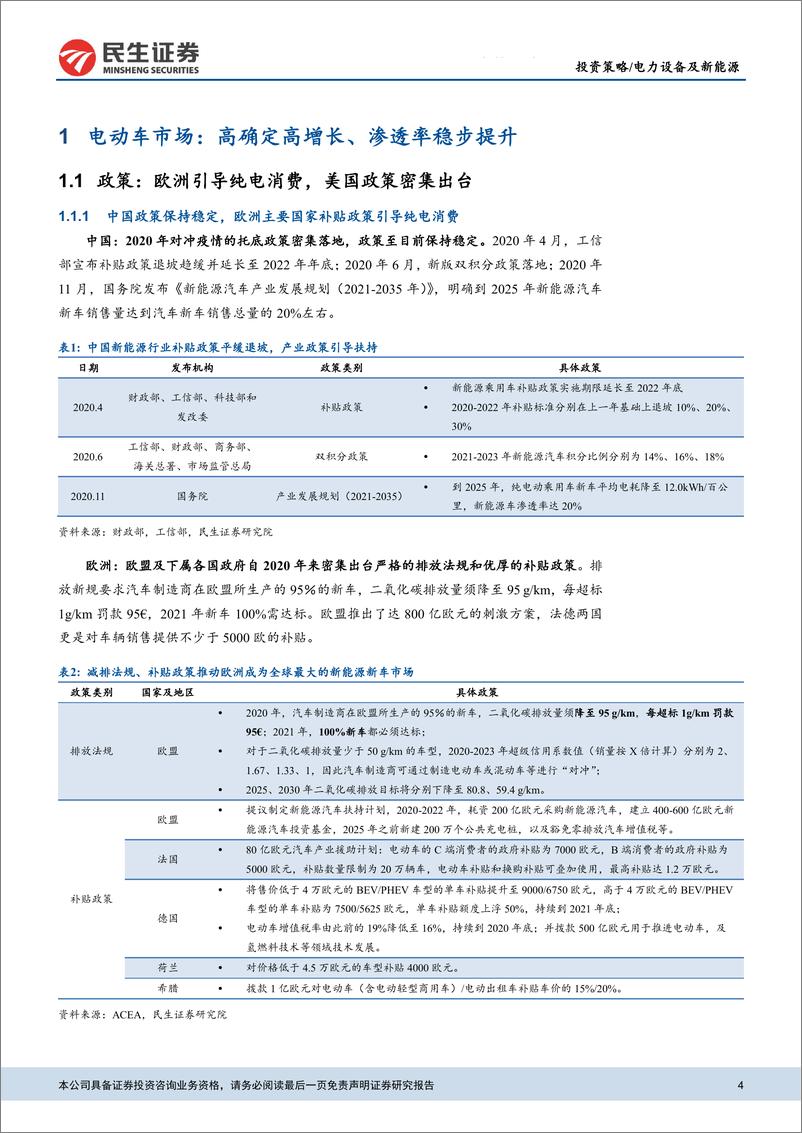 《电动车行业2021年中期策略：电动车渗透率提升，材料龙头加速一体化-20210625-民生证券-36页》 - 第5页预览图