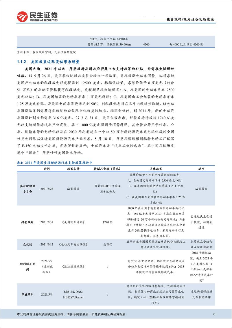 《电动车行业2021年中期策略：电动车渗透率提升，材料龙头加速一体化-20210625-民生证券-36页》 - 第7页预览图