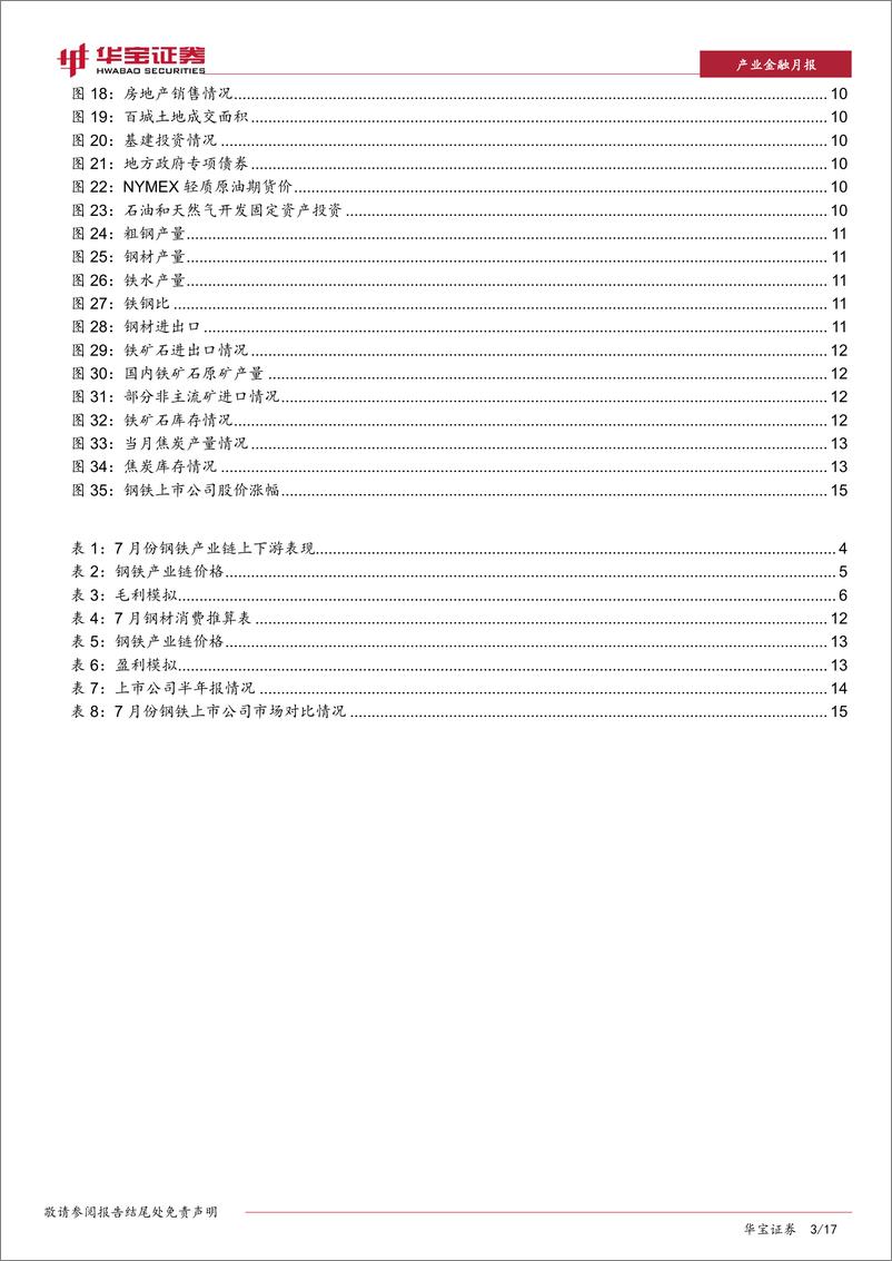 《钢铁行业周报及7月份数据点评：钢材库存下降，消费回升缺乏支撑力度-20190820-华宝证券-17页》 - 第4页预览图