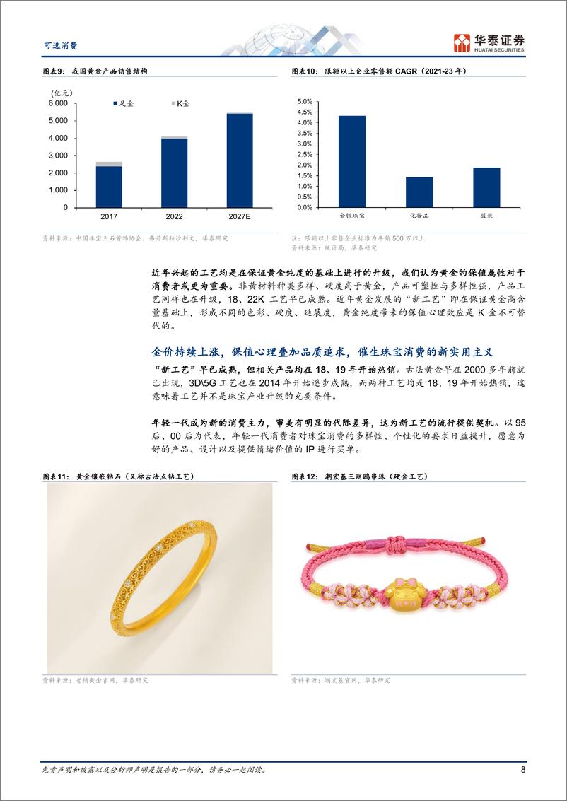 《可选消费深行业度研究：黄金珠宝进入“新实用主义”时代-240422-华泰证券-30页》 - 第8页预览图