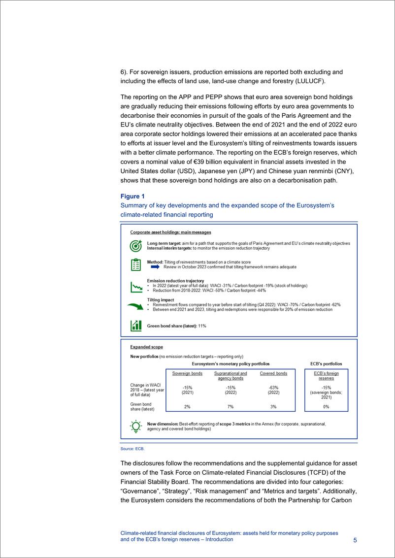 《欧洲央行-为货币政策目的持有的欧元系统资产和欧洲央行外汇储备的气候相关金融披露（英）-2024.6-53页》 - 第6页预览图