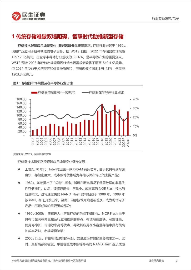 《存储器行业专题研究：双墙阻碍算力升级，探讨四大新型存储应用-20230705-民生证券-15页》 - 第4页预览图