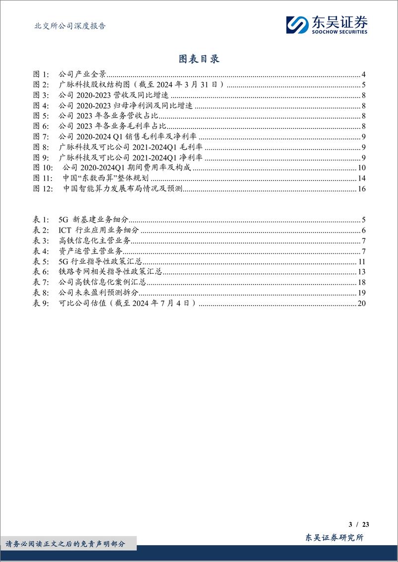 《广脉科技(838924)深耕通信运营商，逐鹿算力新场景-240704-东吴证券-23页》 - 第3页预览图