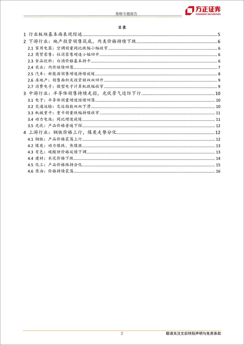 《行业比较专刊：下游景气弱复苏，上游资源品走势分化-20230202-方正证券-17页》 - 第3页预览图