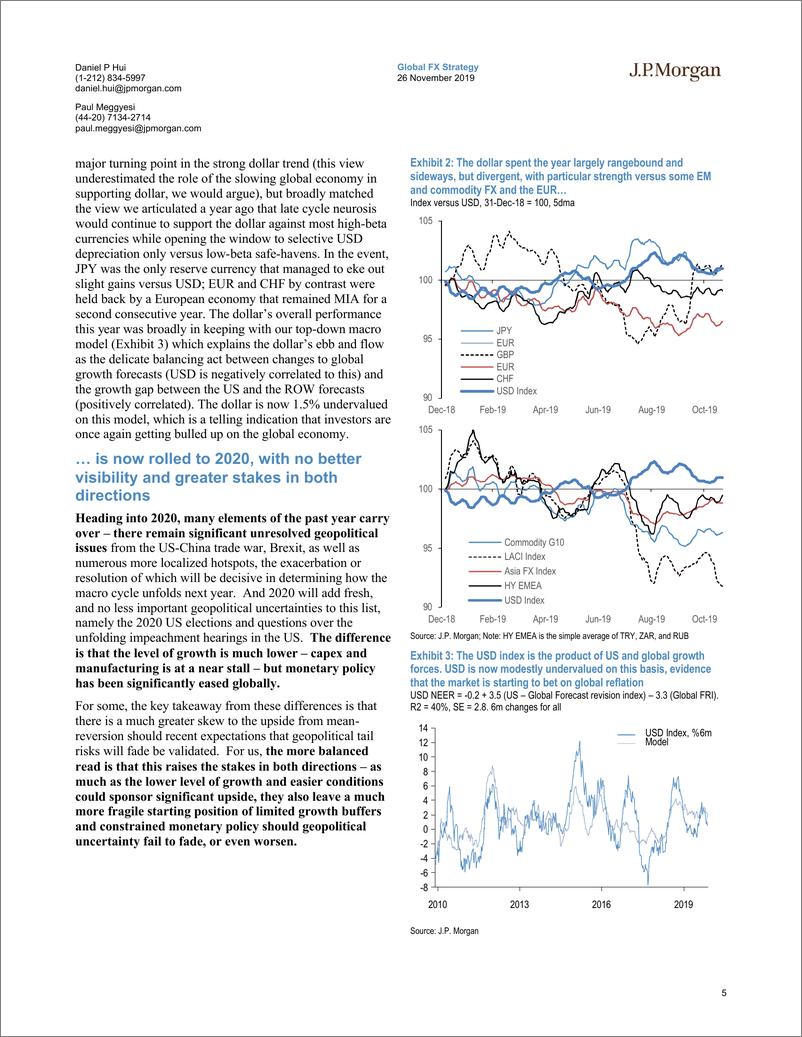 《J.P. 摩根-全球-外汇策略-全球外汇策略2020：缺乏2020愿景的全球贸易提升-2019.11.26-144页》 - 第6页预览图