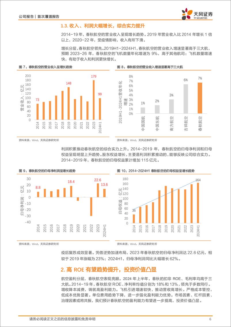 《春秋航空(601021)高ROE、高成长、高弹性-241022-天风证券-17页》 - 第6页预览图