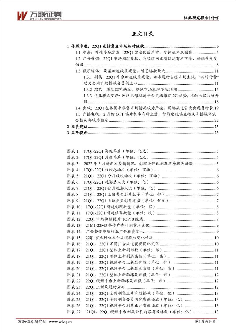 《传媒行业深度报告：影院档期优势不显，视频平台加速提质减量-20220520-万联证券-24页》 - 第4页预览图