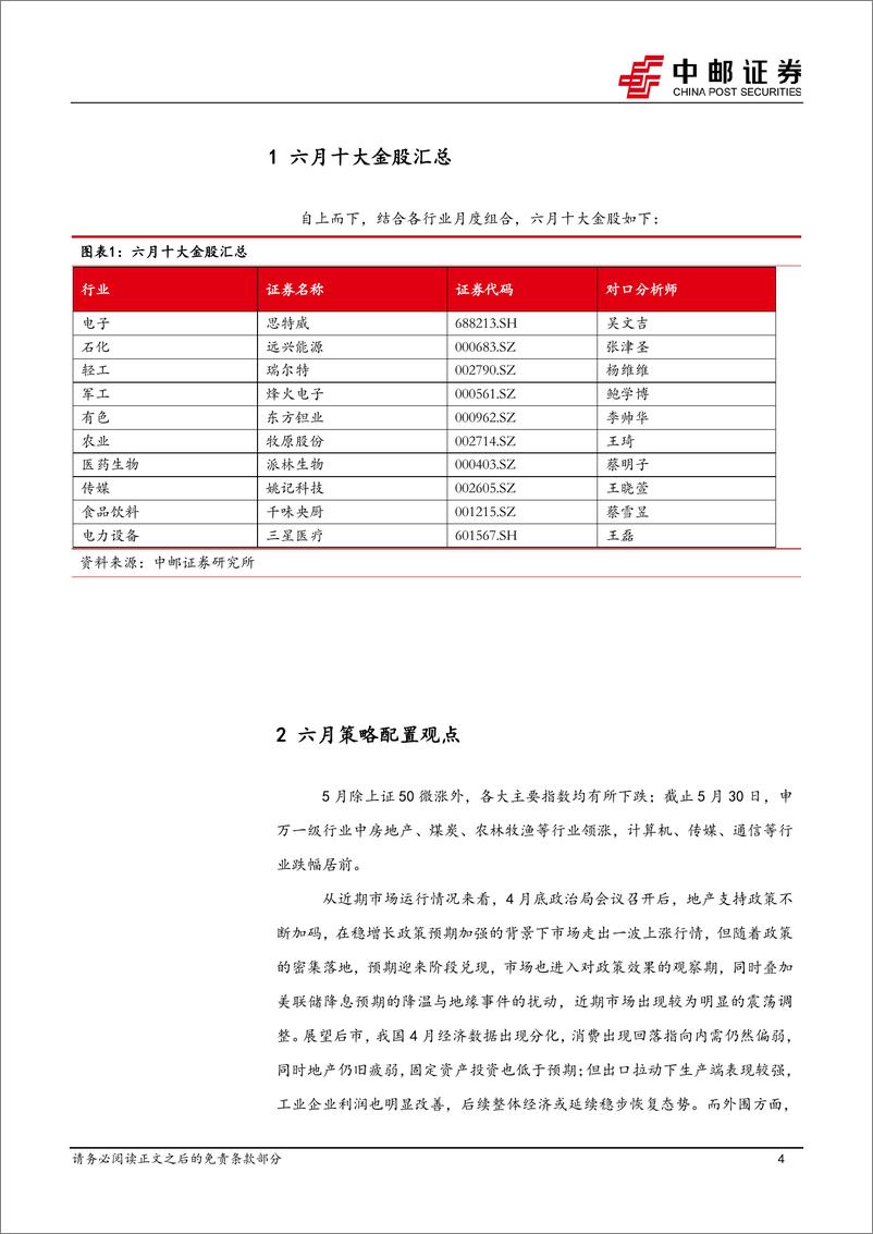 《2024年6月十大金股-240530-中邮证券-13页》 - 第4页预览图