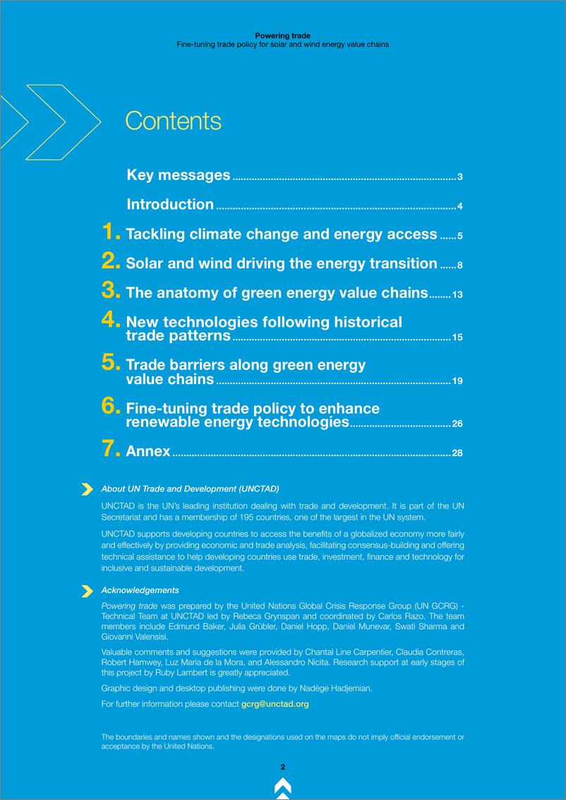 《联合国贸易发展委员会-推动贸易：为太阳能和风能价值链微调贸易政策（英）-2024-30页》 - 第2页预览图
