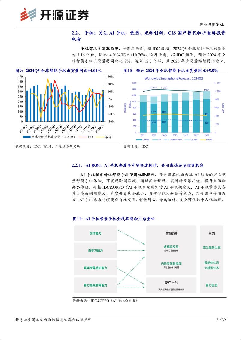 《电子行业投资策略：电子行业周期持续复苏，重点关注自主可控、AI两大投资主线-241113-开源证券-39页》 - 第8页预览图