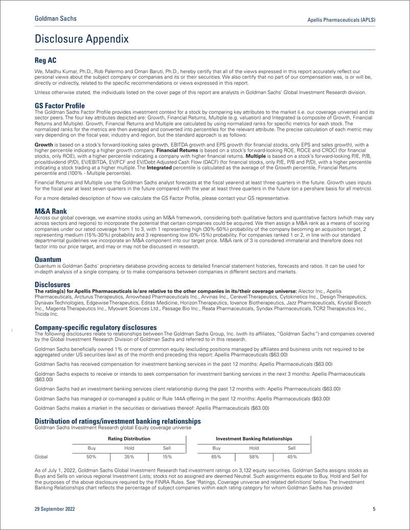 《Apellis Pharmaceuticals (APLS Eyecelerator Panel Highlights The Importance of Slope of GA Lesion Reduction; Maintain Buy, $...(1)》 - 第6页预览图