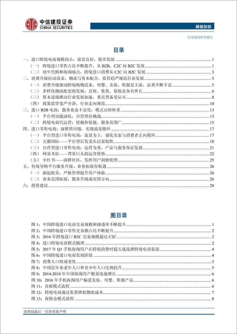 《纺织服装行业跨境电商深度系列二，进口篇：由乱向治，枝繁叶茂-20170915-中信建投-35页》 - 第4页预览图