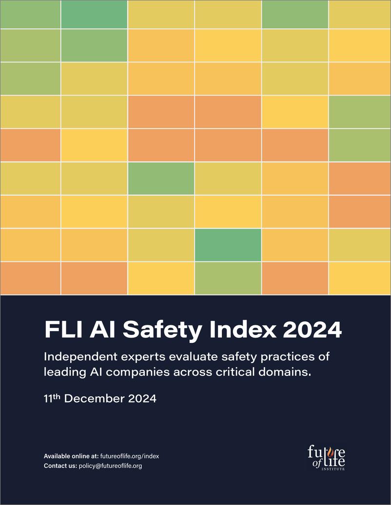 《FLI人工智能安全指数2024（英）-79页》 - 第1页预览图