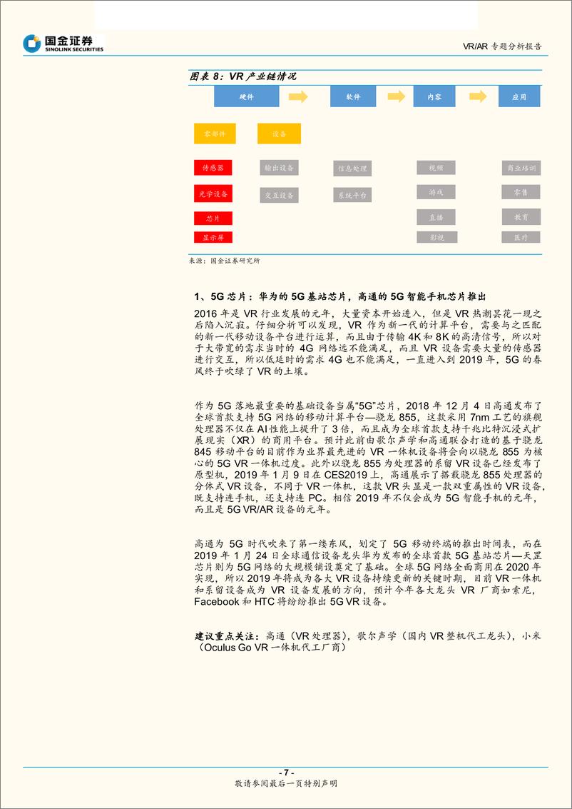 《信息技术行业VRAR专题分析报告：5G东风已至，VRAR乘势起航-20190214-国金证券-11页》 - 第8页预览图