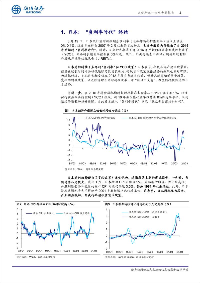 《日央行“转向”点评：不“彻底”的退出-240320-海通证券-10页》 - 第4页预览图