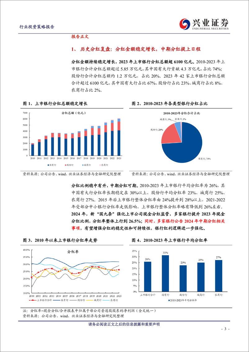 《银行业银行股红利专题报告之一：如何看待银行股的红利逻辑？-240521-兴业证券-13页》 - 第3页预览图