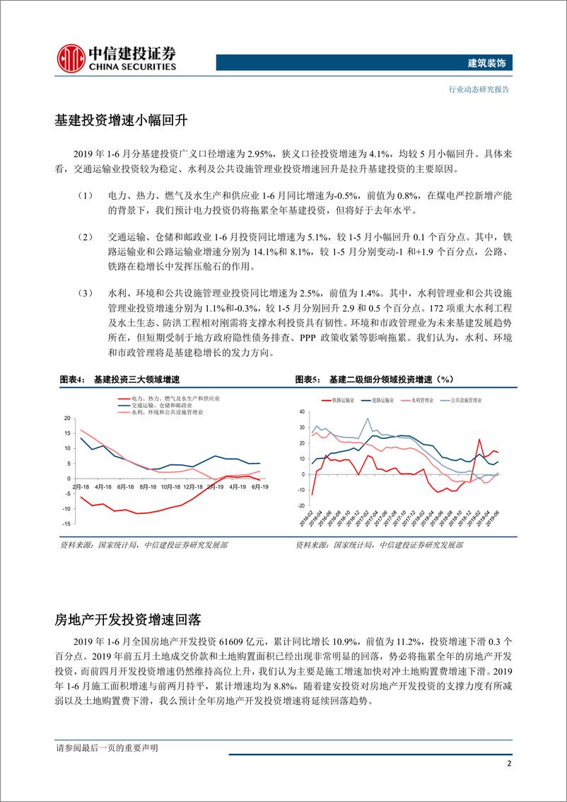 《建筑装饰行业：基建投资增速小幅回升，下半年仍将延续回升趋势-20190721-中信建投-11页》 - 第4页预览图