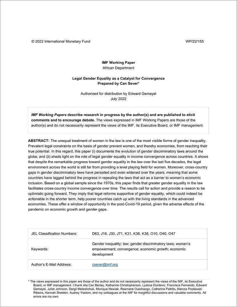 《IMF-法律上的两性平等是趋同的催化剂（英）-2022.7-42页》 - 第3页预览图