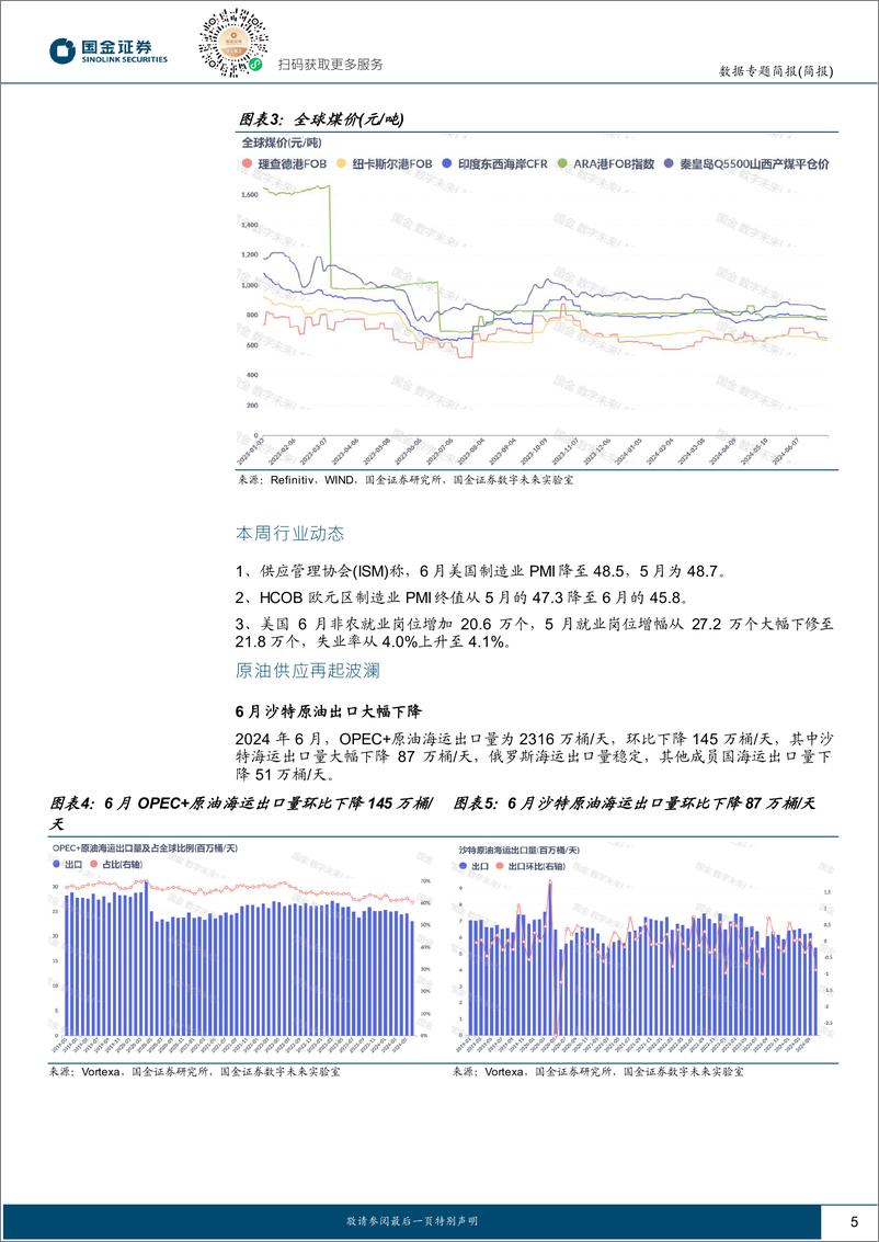 《能源周观点：旺季来临，沙特原油供应却意外大幅下降-国金证券》 - 第5页预览图