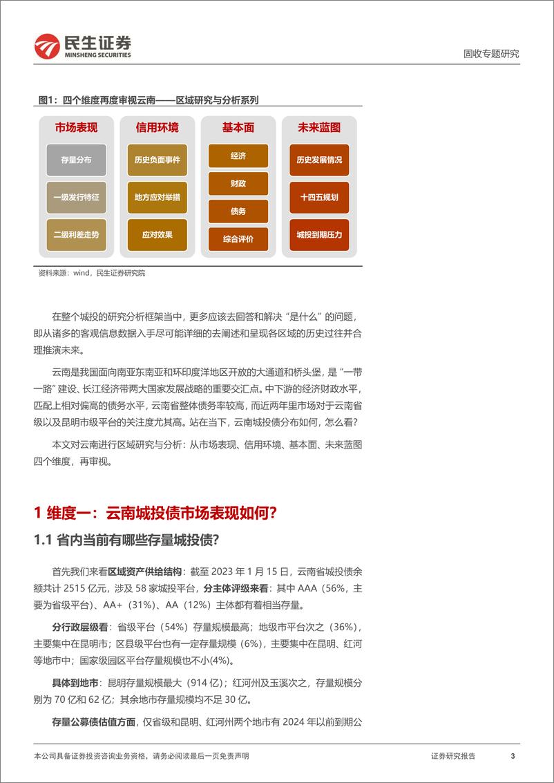 《城投区域研究与分析系列：四个维度再审视云南-20230201-民生证券-33页》 - 第4页预览图