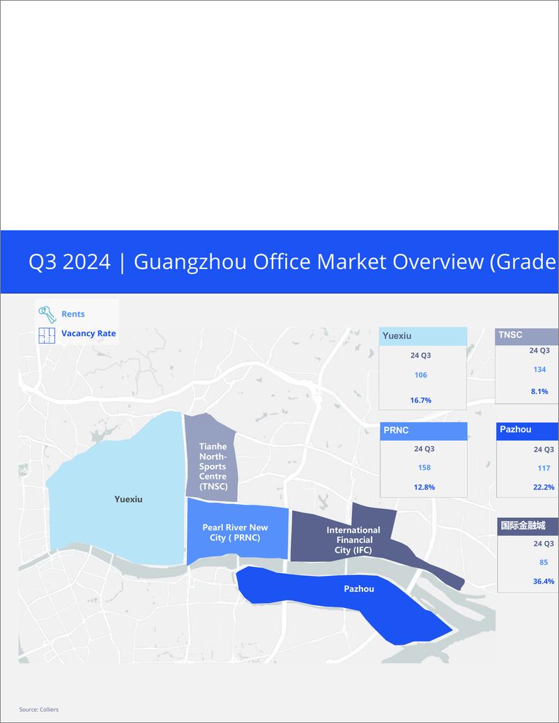 《2024年第三季度广州写字楼办公楼出租租金市场分析报告与发展前景趋势展望（英文版）-4页》 - 第3页预览图