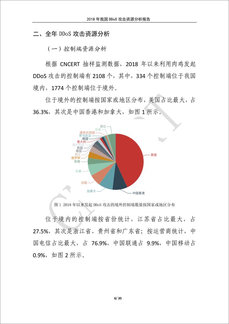 《CNCERT-2018年我国DDoS攻击资源分析报告（网络安全）-2019.3-35页》 - 第7页预览图