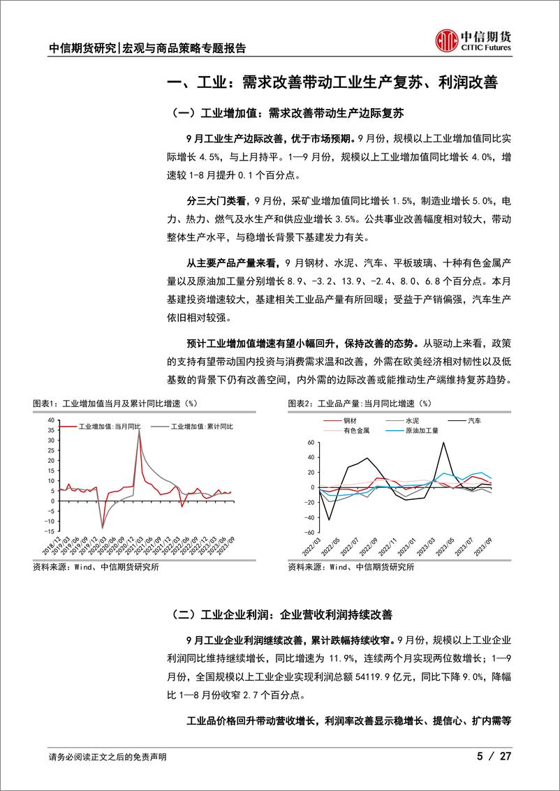 《9月宏观经济和金融数据分析：生产边际复苏，政策持续发力-20231031-中信期货-27页》 - 第6页预览图