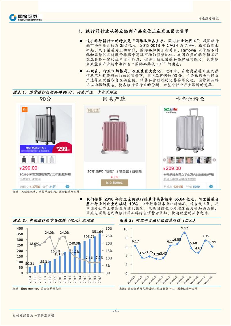 《纺织品和服装行业：一叶知秋~从旅行箱市场的深刻变革，看“新国牌”崛起的征程与机会-20190306-国金证券-19页》 - 第5页预览图