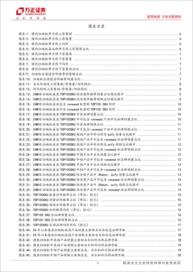 《家用电器行业专题报告10月扫地机：国内量价齐升，美亚延续降级趋势，德亚均价提升-241117-方正证券-25页》 - 第4页预览图