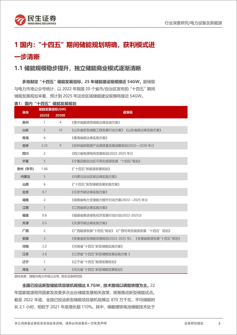 《电力设备及新能源行业储能洞2022年回顾：初露峥嵘，未来可期-20230313-民生证券-54页》 - 第4页预览图