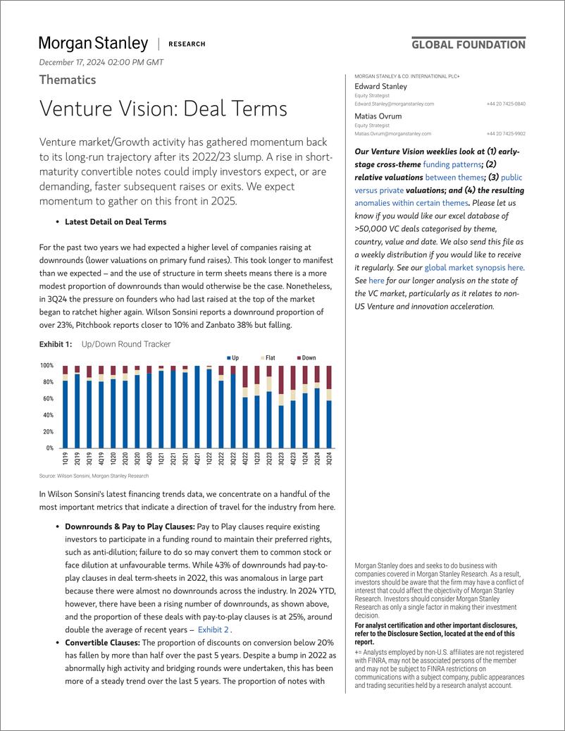 《Morgan Stanley-Thematics Venture Vision Deal Terms-112261818》 - 第1页预览图