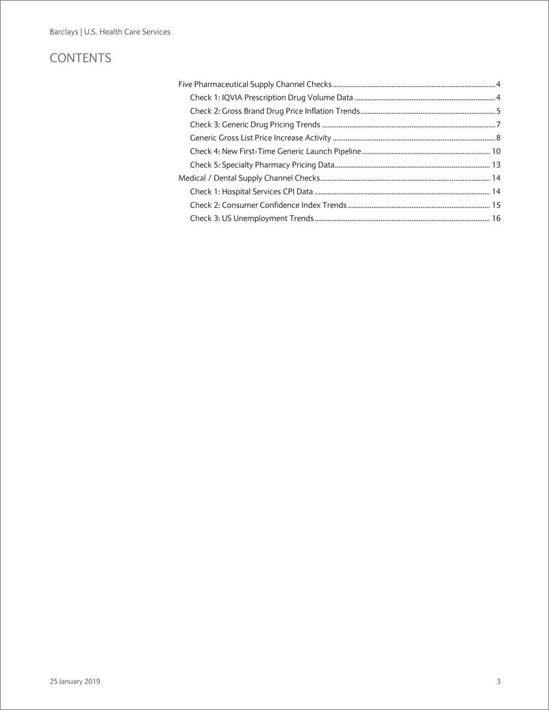 《巴克莱-美股-医疗保健行业-美国医疗保健服务业：2018年Q4医疗分发子行业渠道审查-2019.1.25-22页》 - 第4页预览图